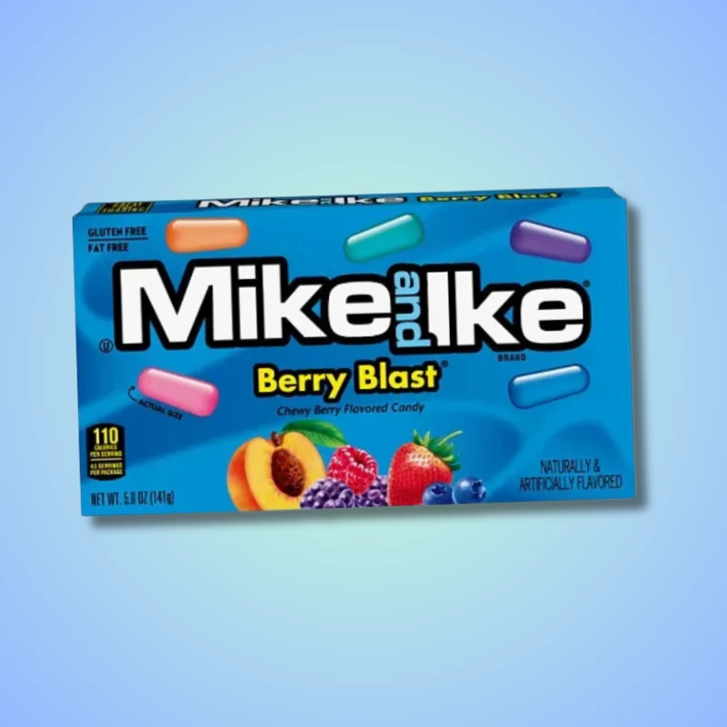 Mike and Ike Berry Blast bogyós gyümölcs ízű cukorkák 120g