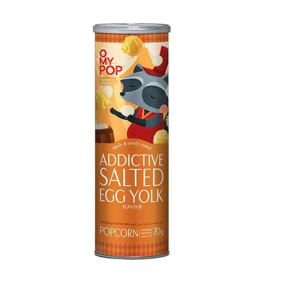 OMYPOP Addictive Salted Egg Yolk sózott tojássárga ízű popcorn 70g