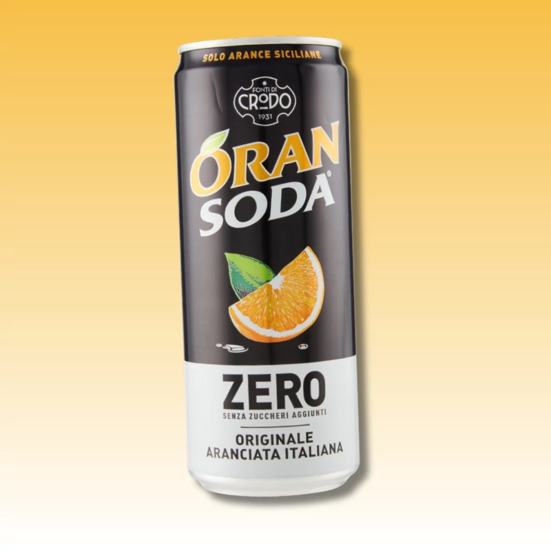 OranSoda Olasz zeró narancsos üdítő 330ml