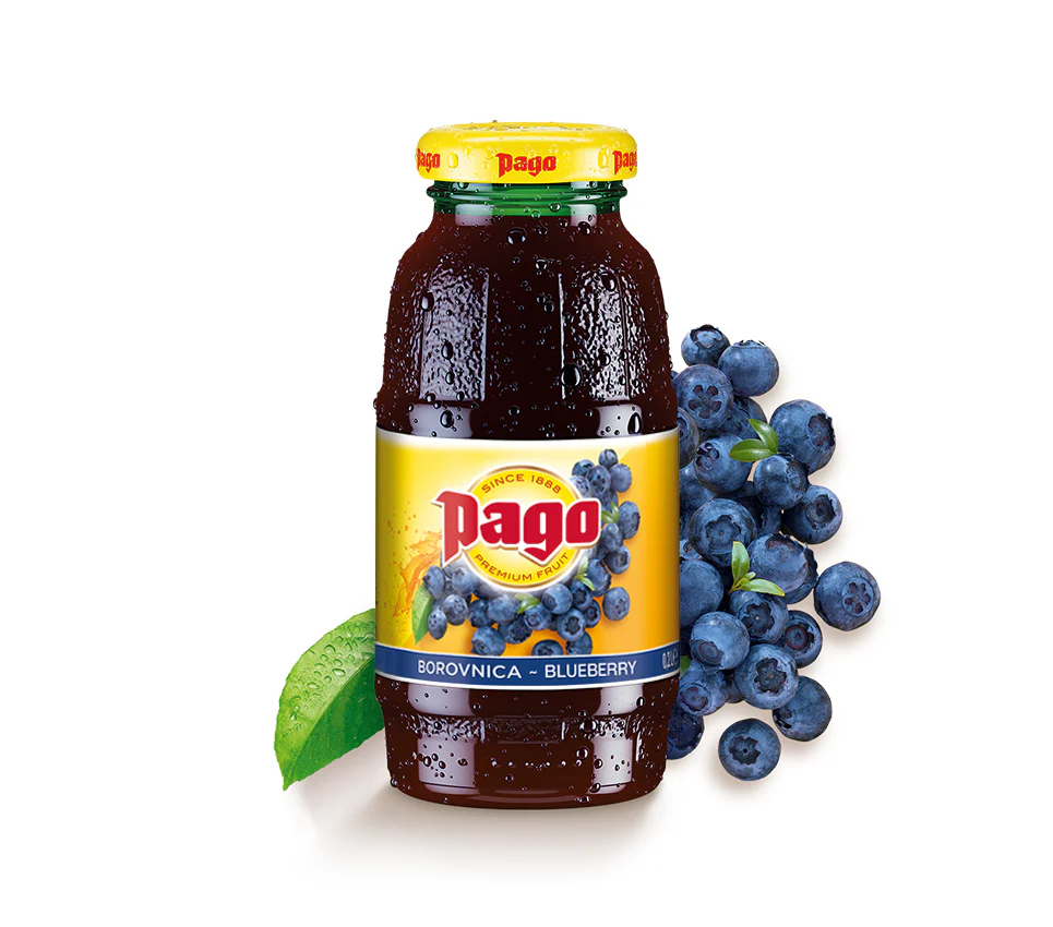 Pago Blueberry Áfonya ízű gyümölcslé 200ml