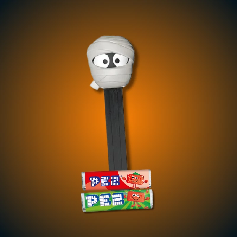 PEZ Happy Halloween Múmia adagolóval és 2 PEZ cukorral 17g