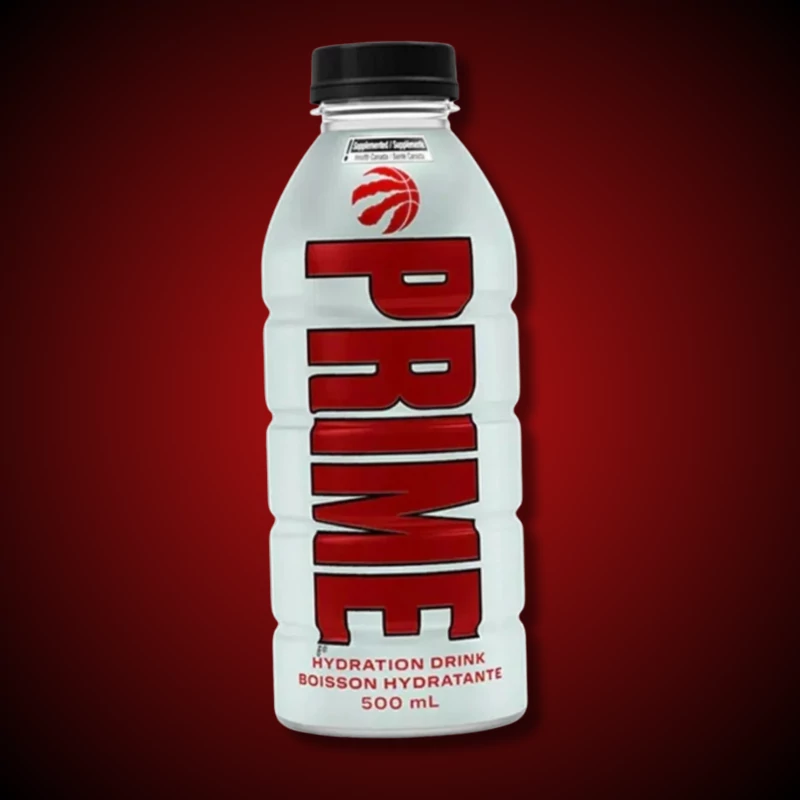 Prime Hydration Toronto Raptors fehér limitált kiadás USA sportital 500ml