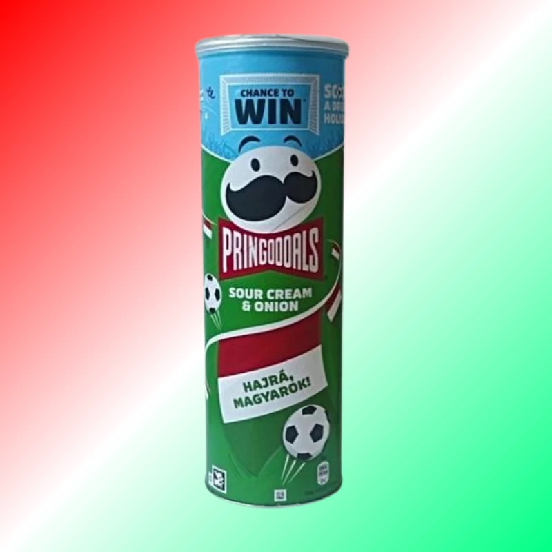 Pringles Limitált széria Hajrá Magyarok hagymás-tejfölös-chips 165g