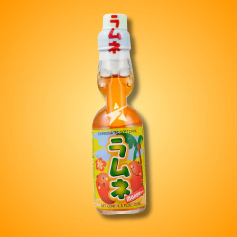 Hatakosen Ramune Mango ízű szénsavas japán üdítő 200ml