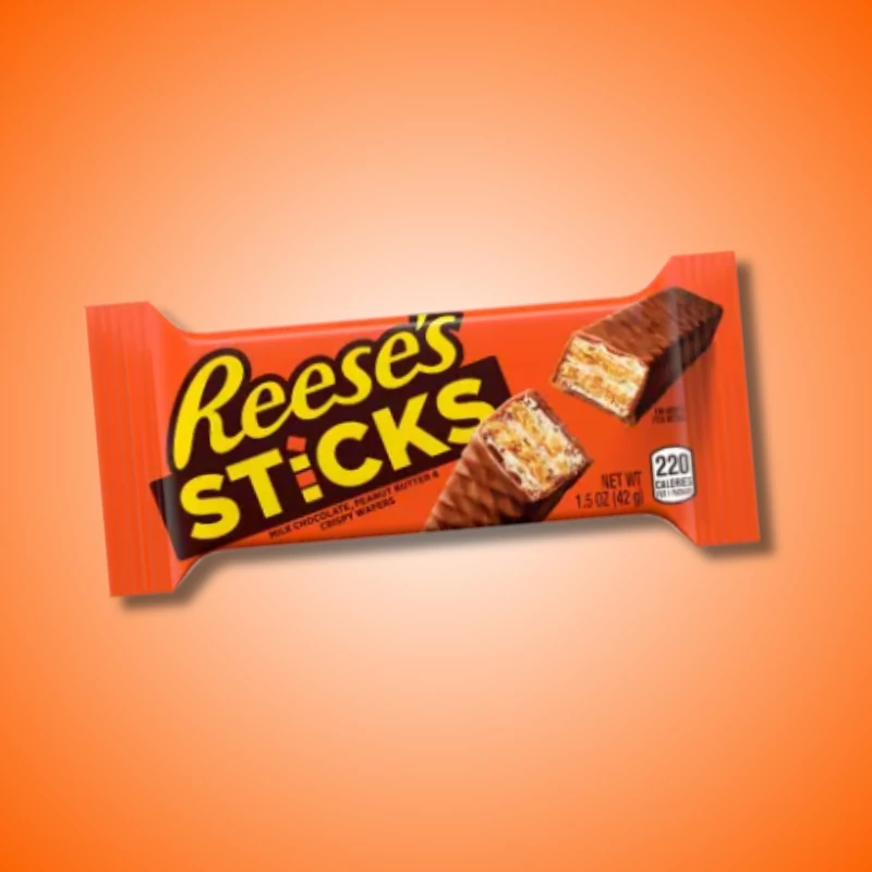 Reeses Stick mogyoróvajas tejcsokoládé ostya szelet 42g 