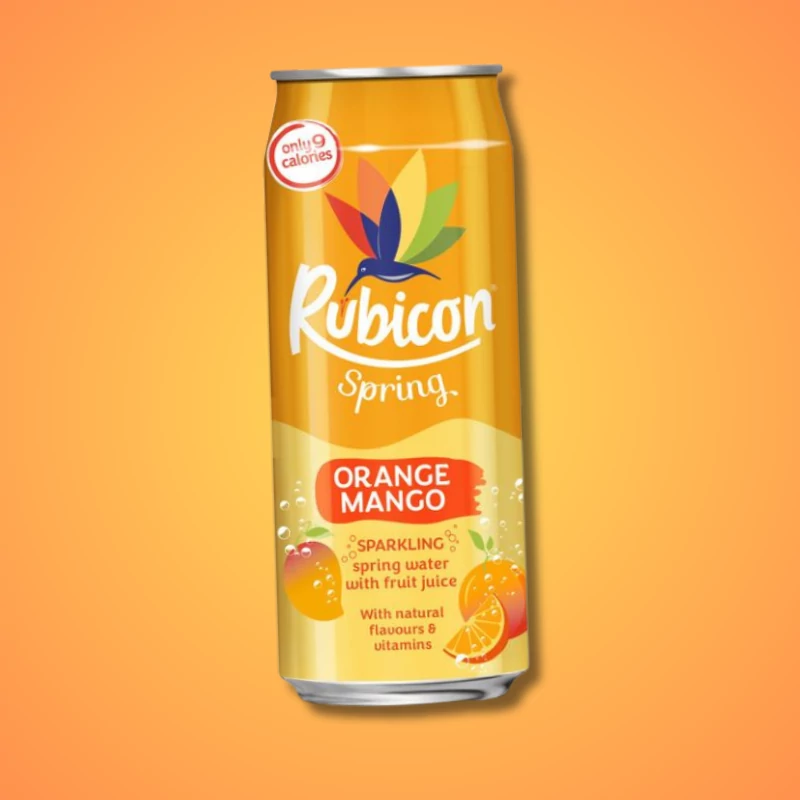 Rubicon Spring Orange-Mango ízű szénsavas üdítő 330ml