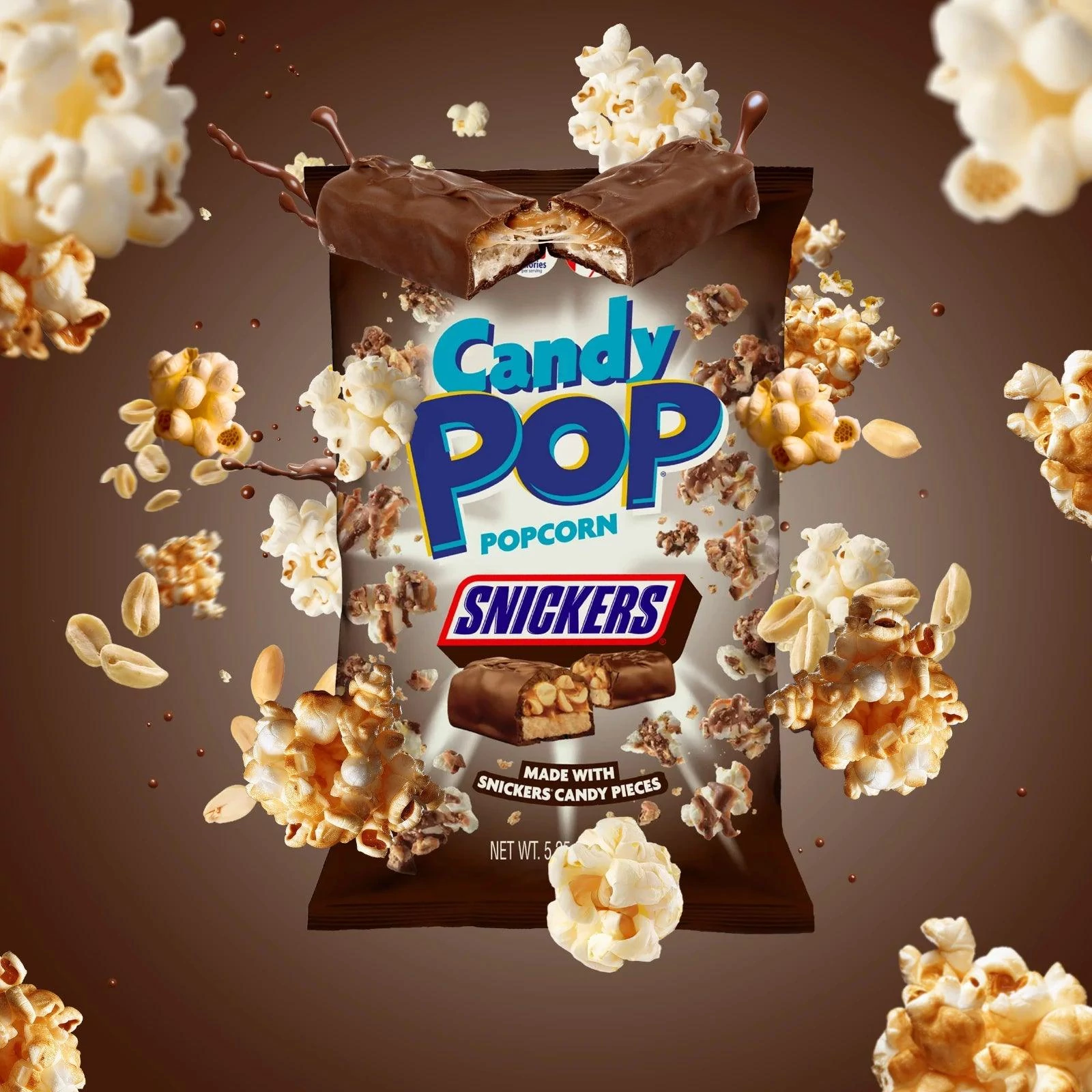Snickers csokoládés popcorn 149g