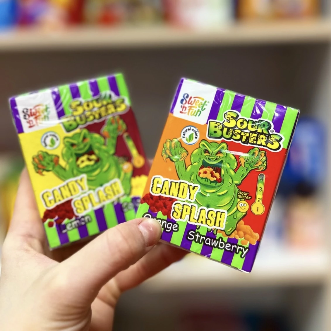 Sour Busters Candy Splash savanyú cukorka 45g