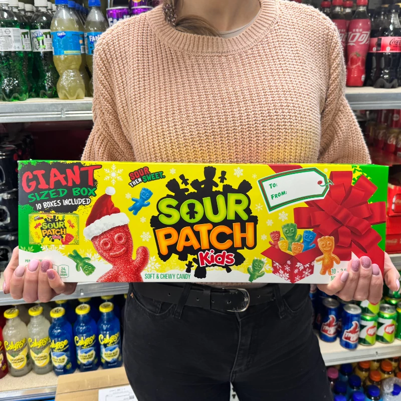 Sour Patch Kids Óriás gigantikus karácsonyi savanyú gyümölcsös ízű gumicukor 990g