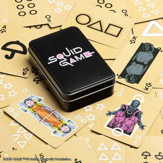 Squid Game francia kártya fém dobozban
