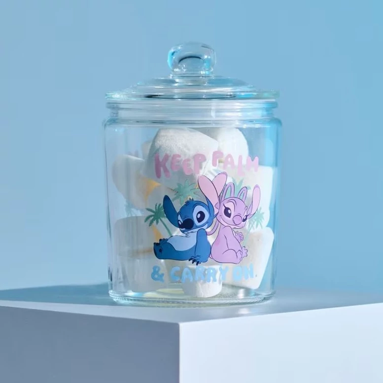 Stitch üveg sütemény tartó