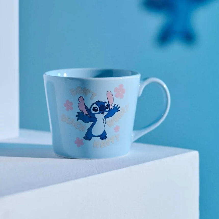 Stitch kék bögre