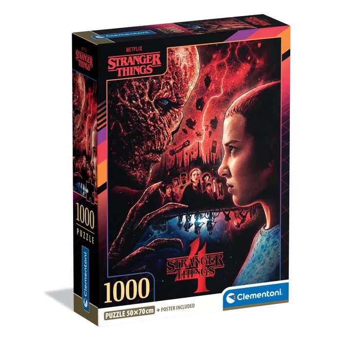 Stranger Things 4. évad puzzle ajándék poszterrel 1000db 