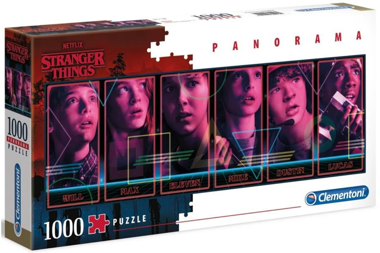 Stranger Thing szereplők panoráma puzzle - 1000 db 