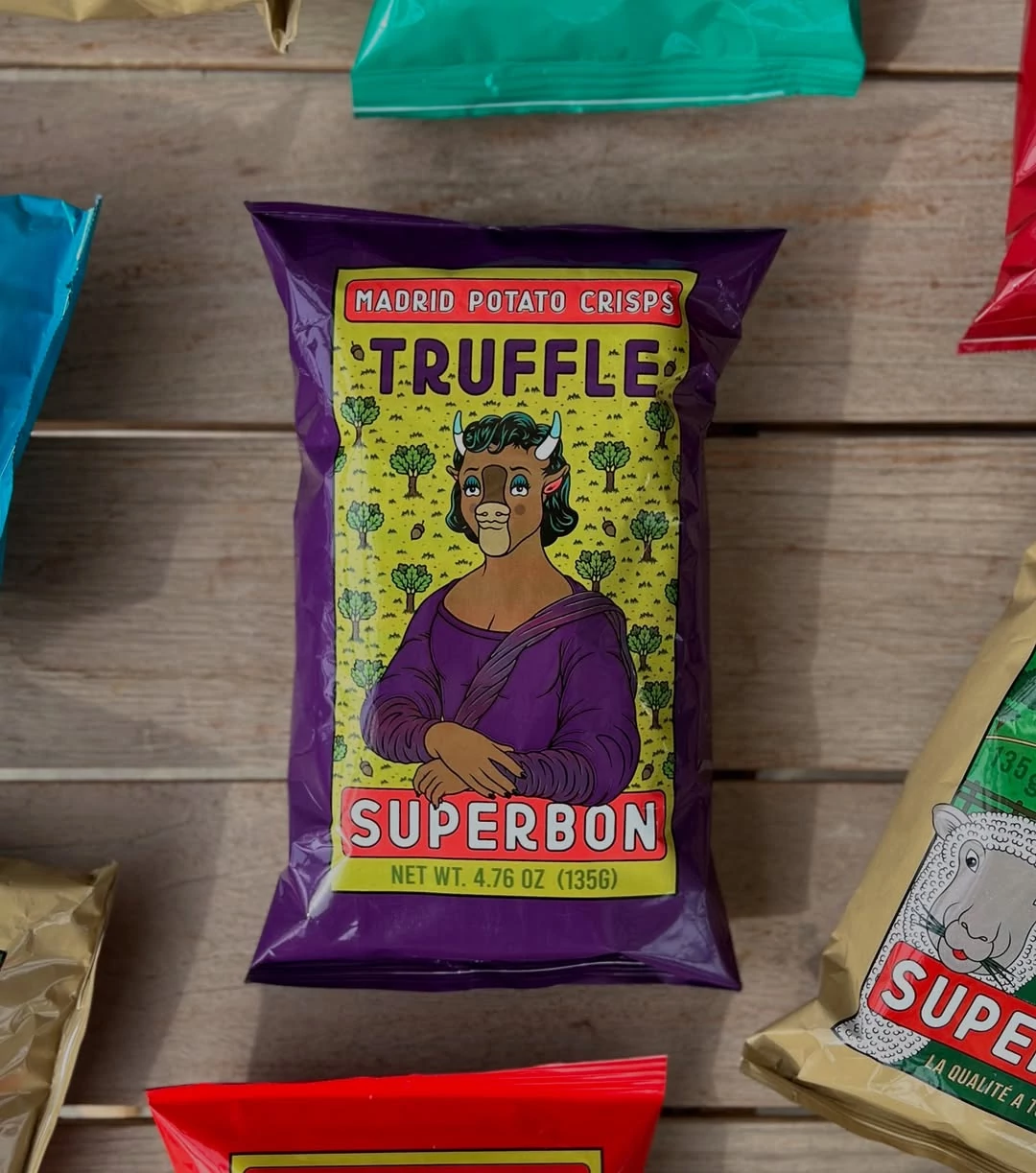 SuperBon Chips De Madrid szarvasgombás kézműves burgonyachips 135g