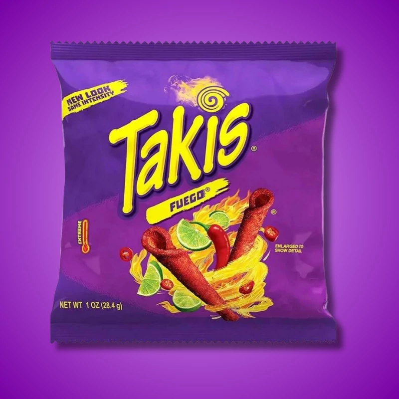 Takis Fuego Chili & Lime ízű tortilla chips 28,4 g