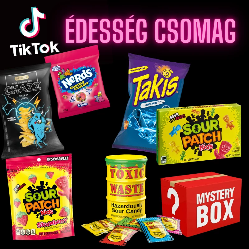TikTok édességek csomag - XXL Mystery Box