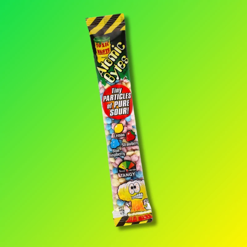 Toxic Waste Atomic Bytes savanyú keménycukorkák 60g
