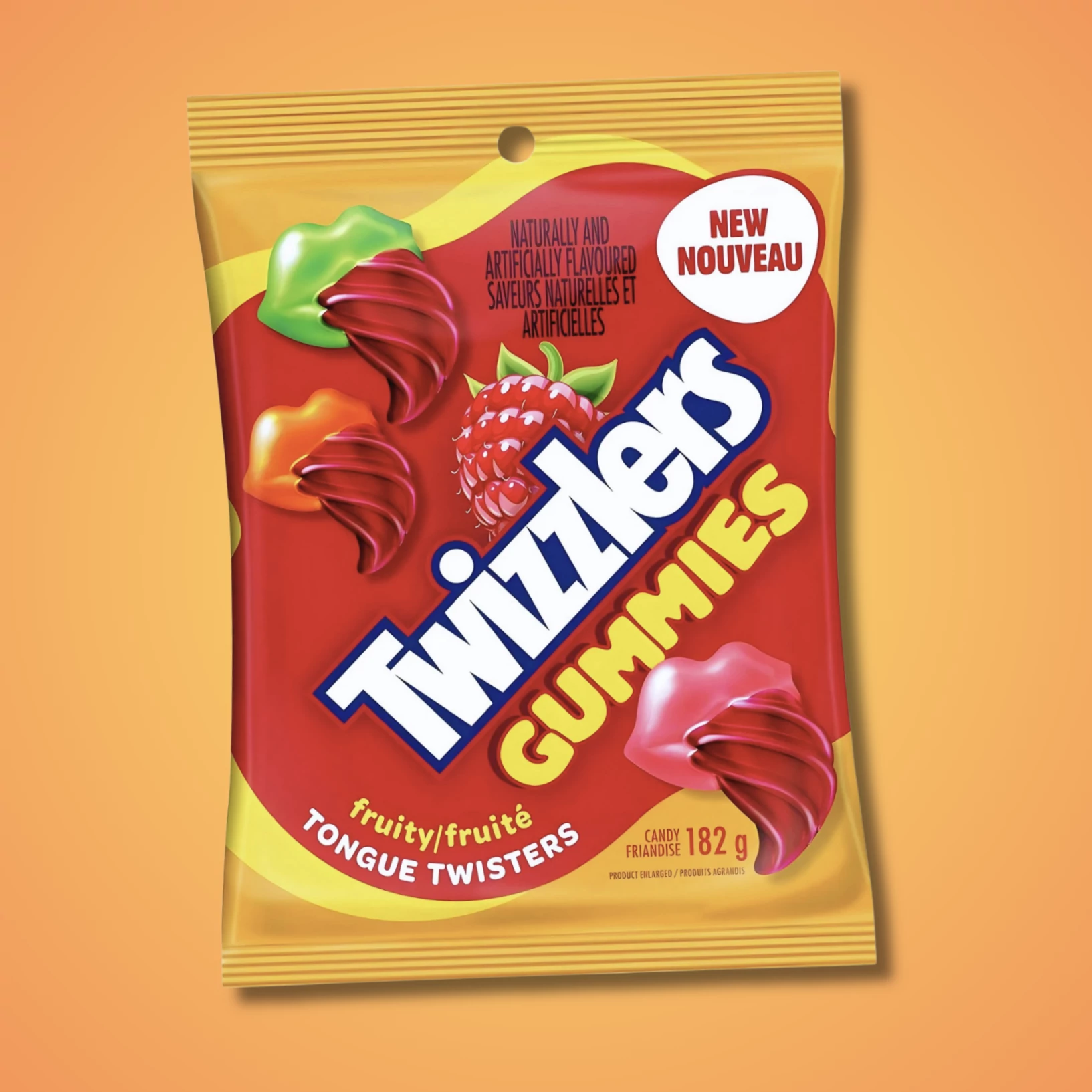 Twizzlers Gummies nyelvfestős gyümölcsös gumicukor 182g