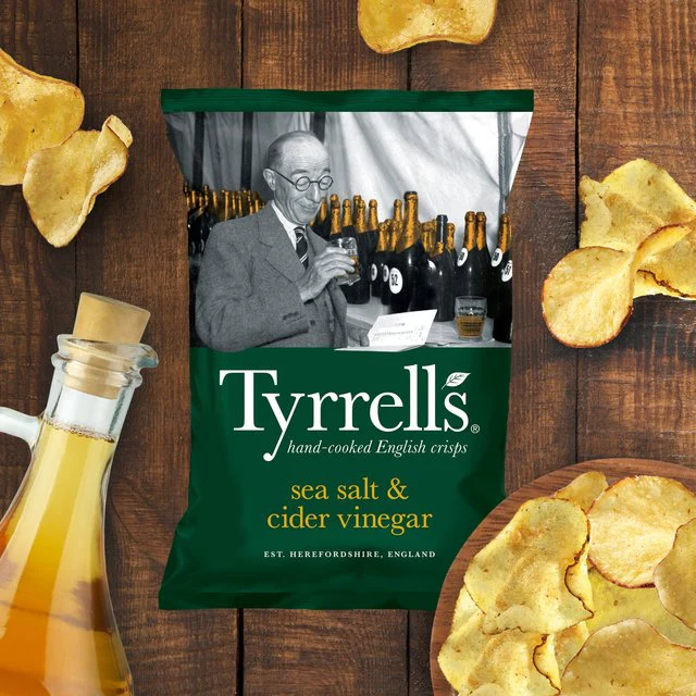 Tyrrells Almaecetes tengeri sós burgonyachips 40g