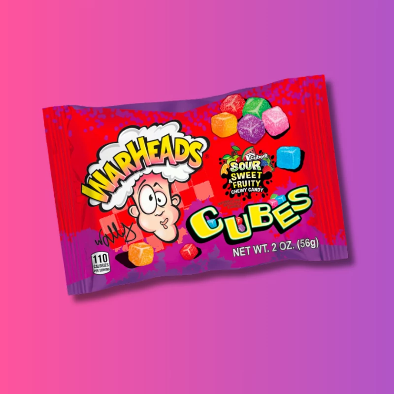 Warheads Sour Cubes savanyú kocka rágós gumicukor 149g