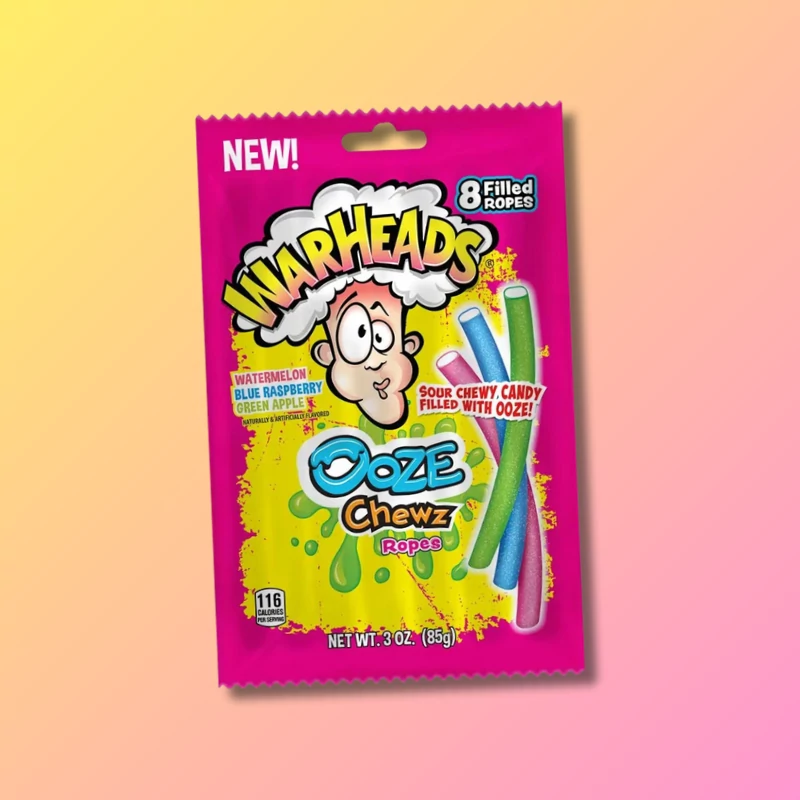 Warheads Ooze Chezw Rope savanyú gumicukor 85g