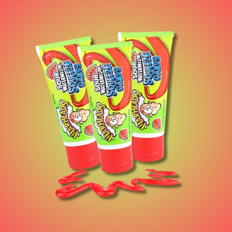 Warheads savanyú-görögdinnyés cukorka tubusban 64g