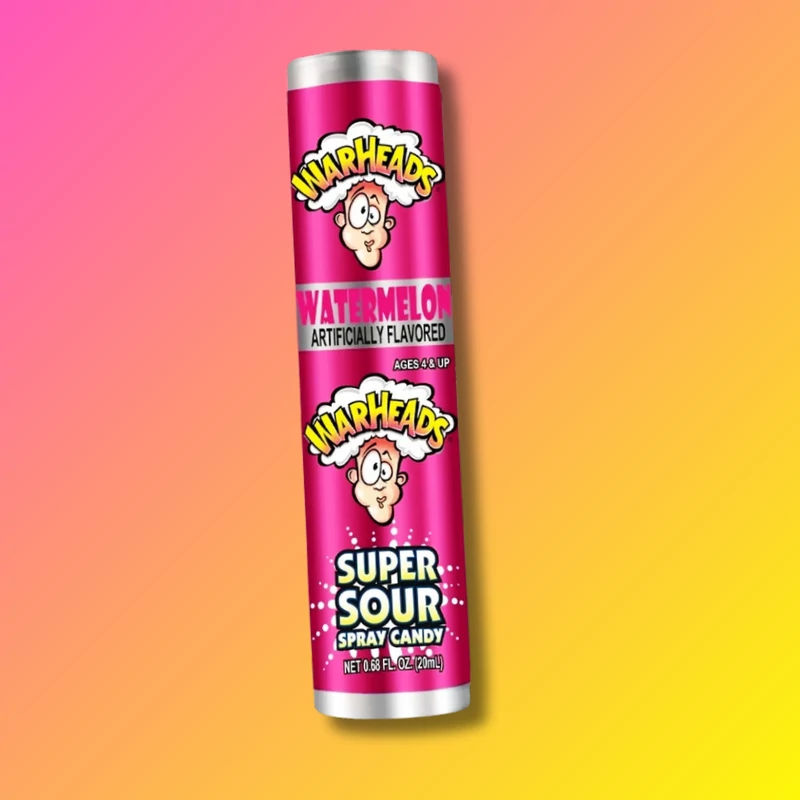 Warheads Super Sour szuper savanyú görögdinnye ízű cukorka spray 20g