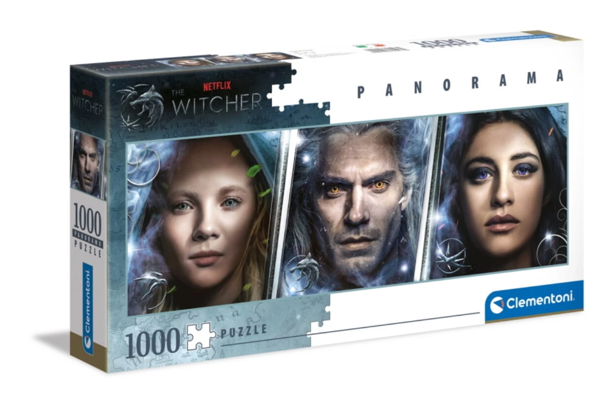 Vaják - Witcher karakterek panoráma puzzle - 1000 db 